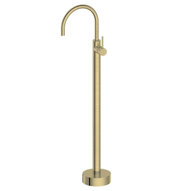 Ex-Display Bondi Floor-Mounted Bath Spout with Mixer in Raw Brass