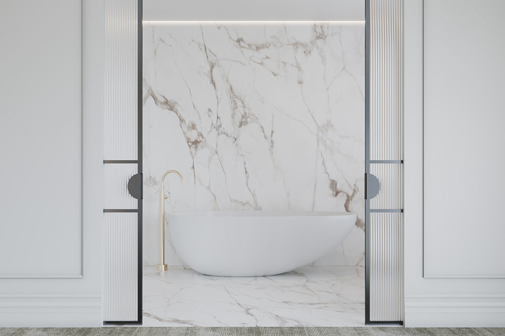Resort Freestanding Stone Solid Surface Bath 1700 Matte White