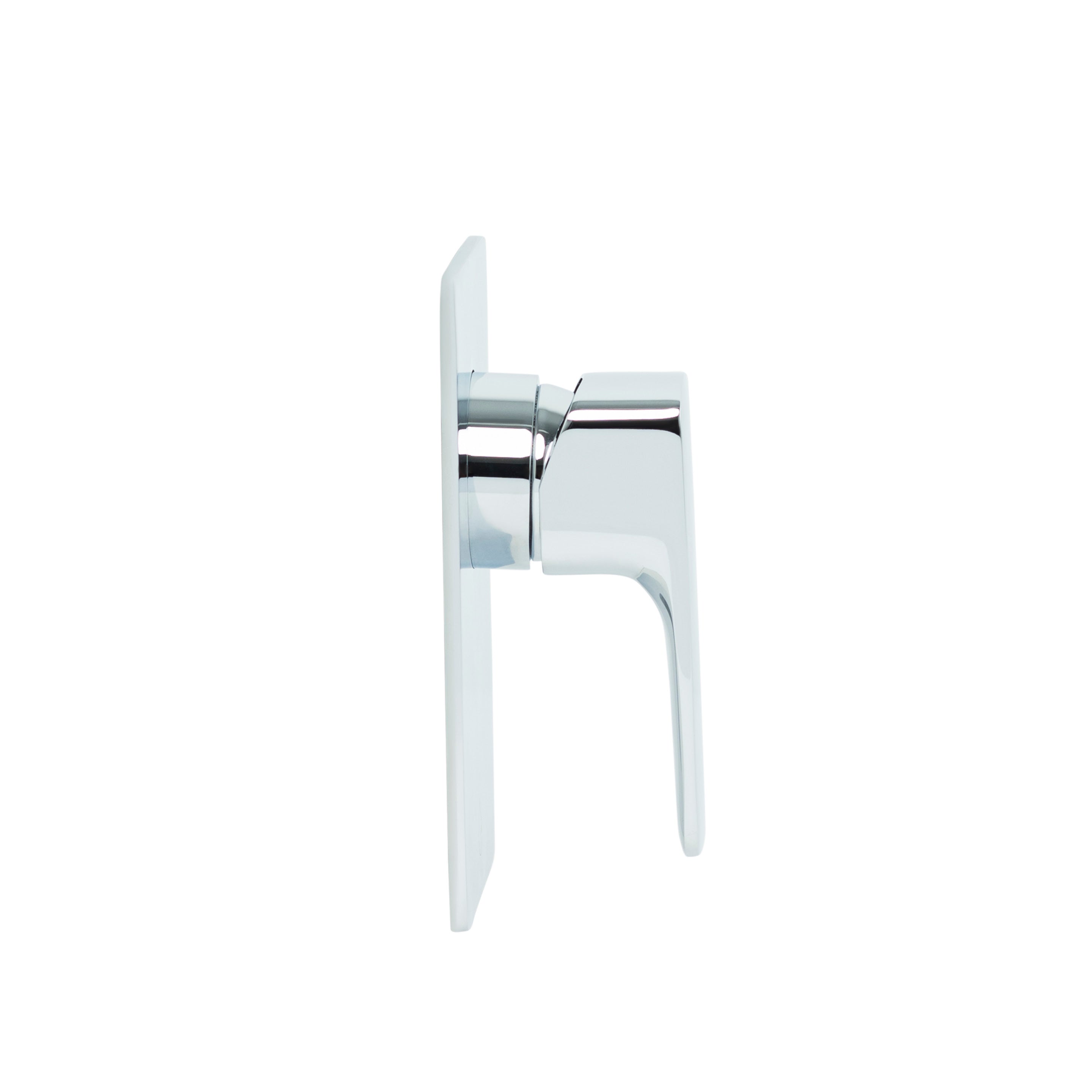Balmoral Wall Mixer with Rectangular Plate in Chrome