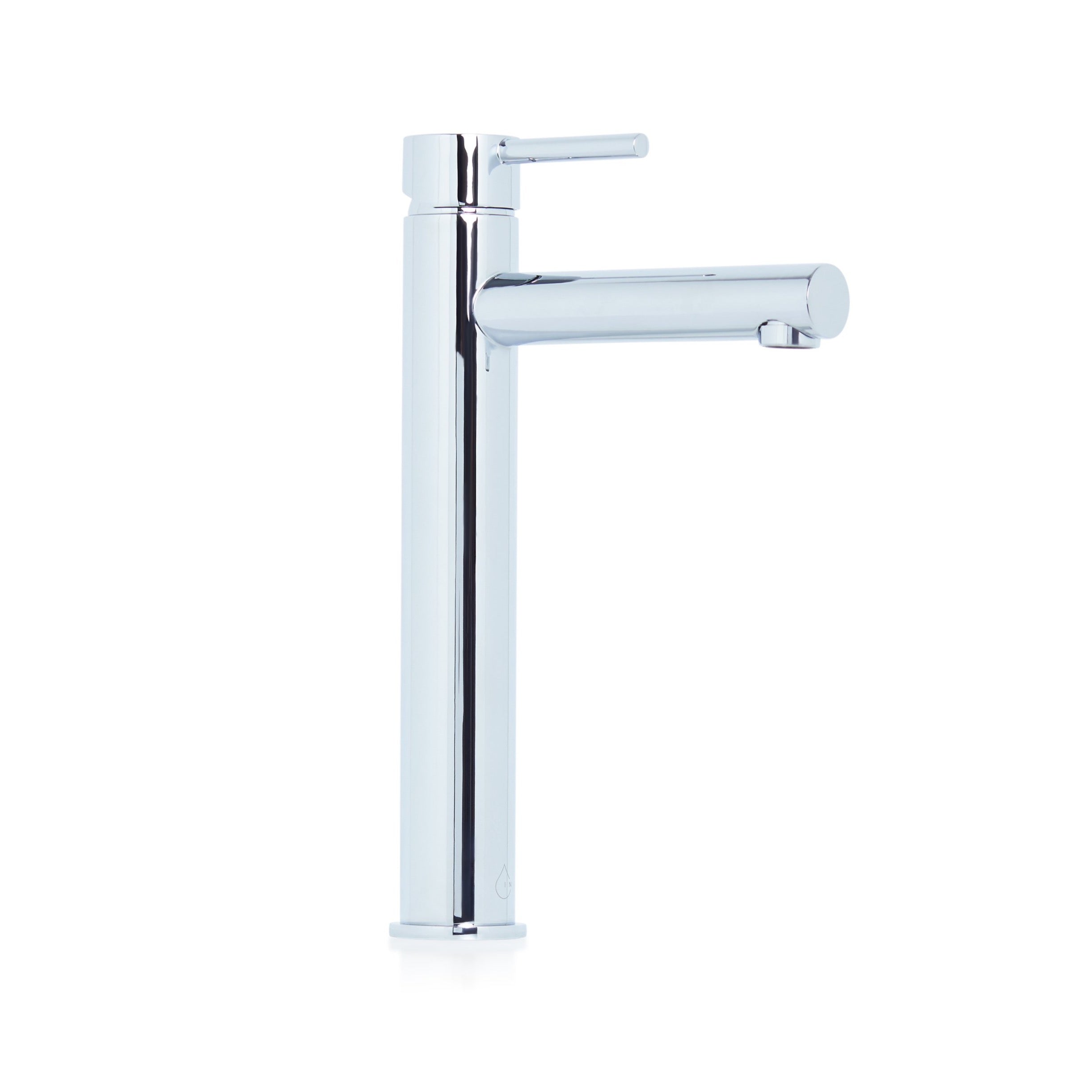Bronte Pin Lever Extended Basin Mixer with Straight Spout in Chrome