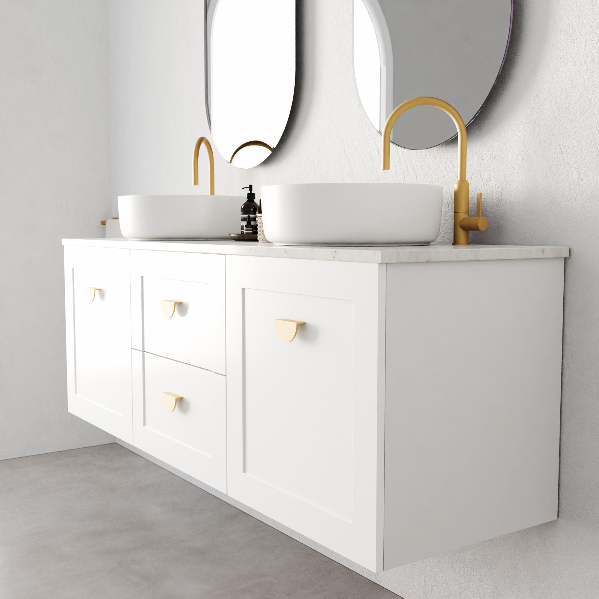 Provincial Vanity with Above-Counter Basin