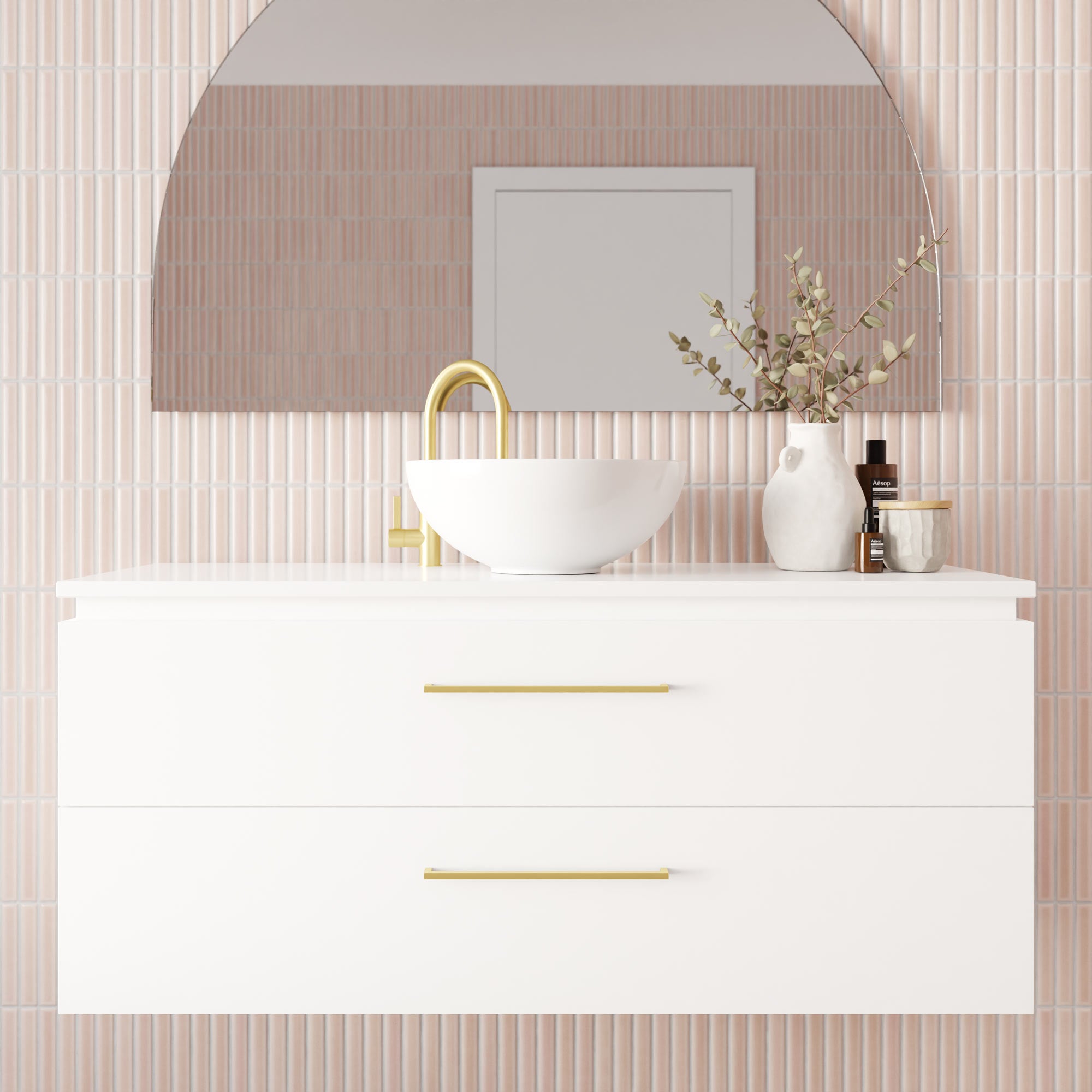 Riviera Vanity with Under-Counter Basin