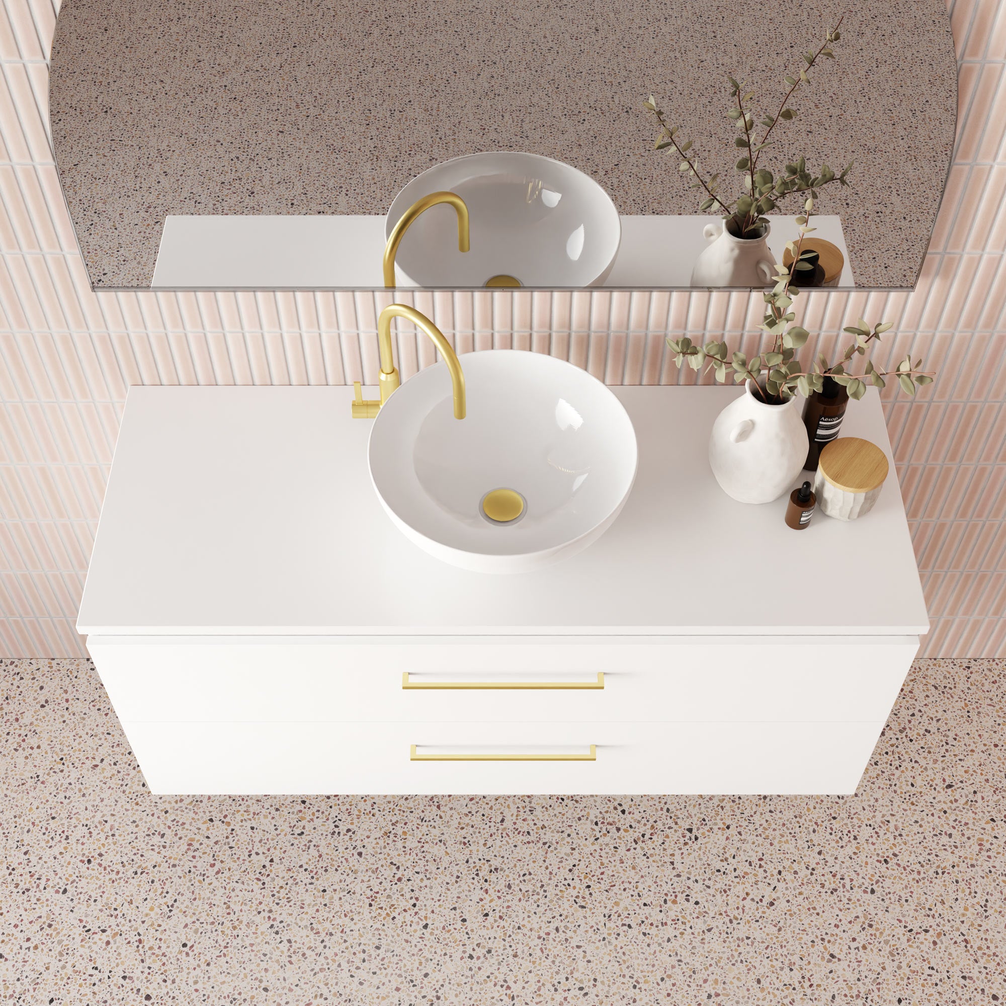 Riviera Vanity with Under-Counter Basin
