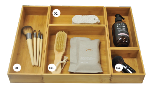 Add On - BAMBOO STORAGE TRAYS - Available with Purchase of New Timberline Vanity