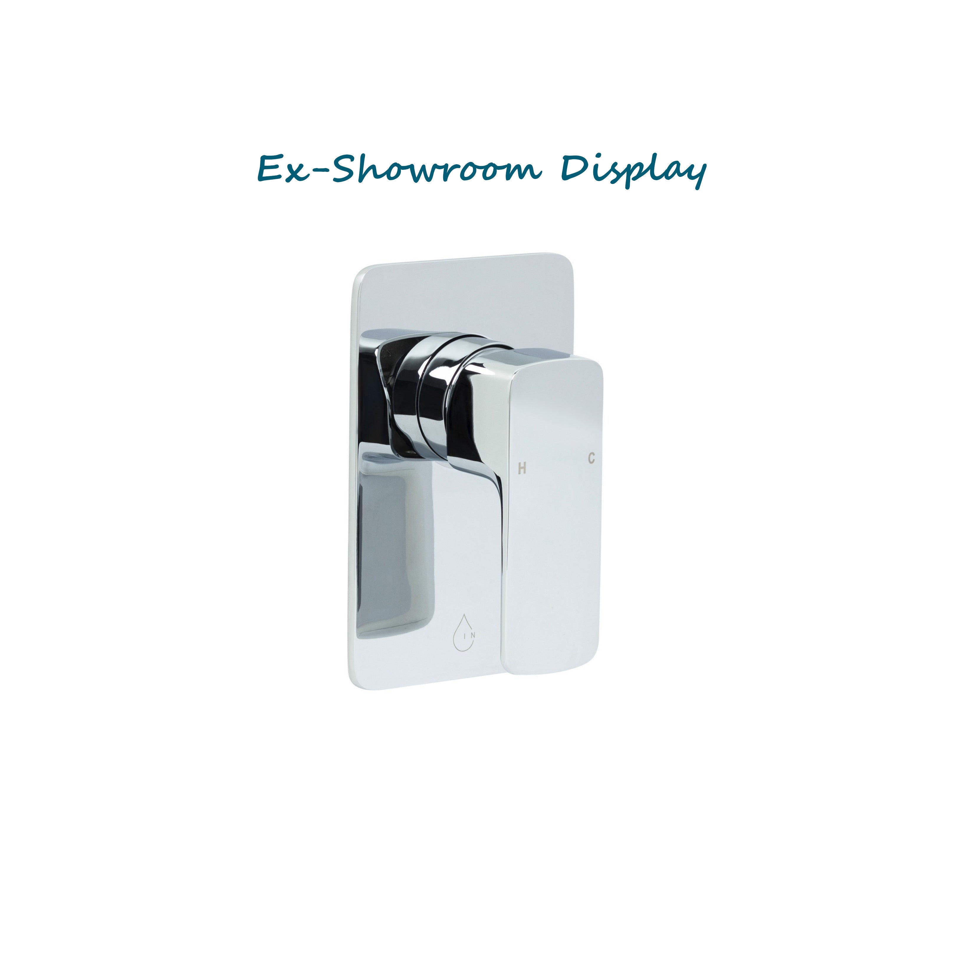 Ex-Display Balmoral Wall Mixer with Rectangular Plate in Chrome